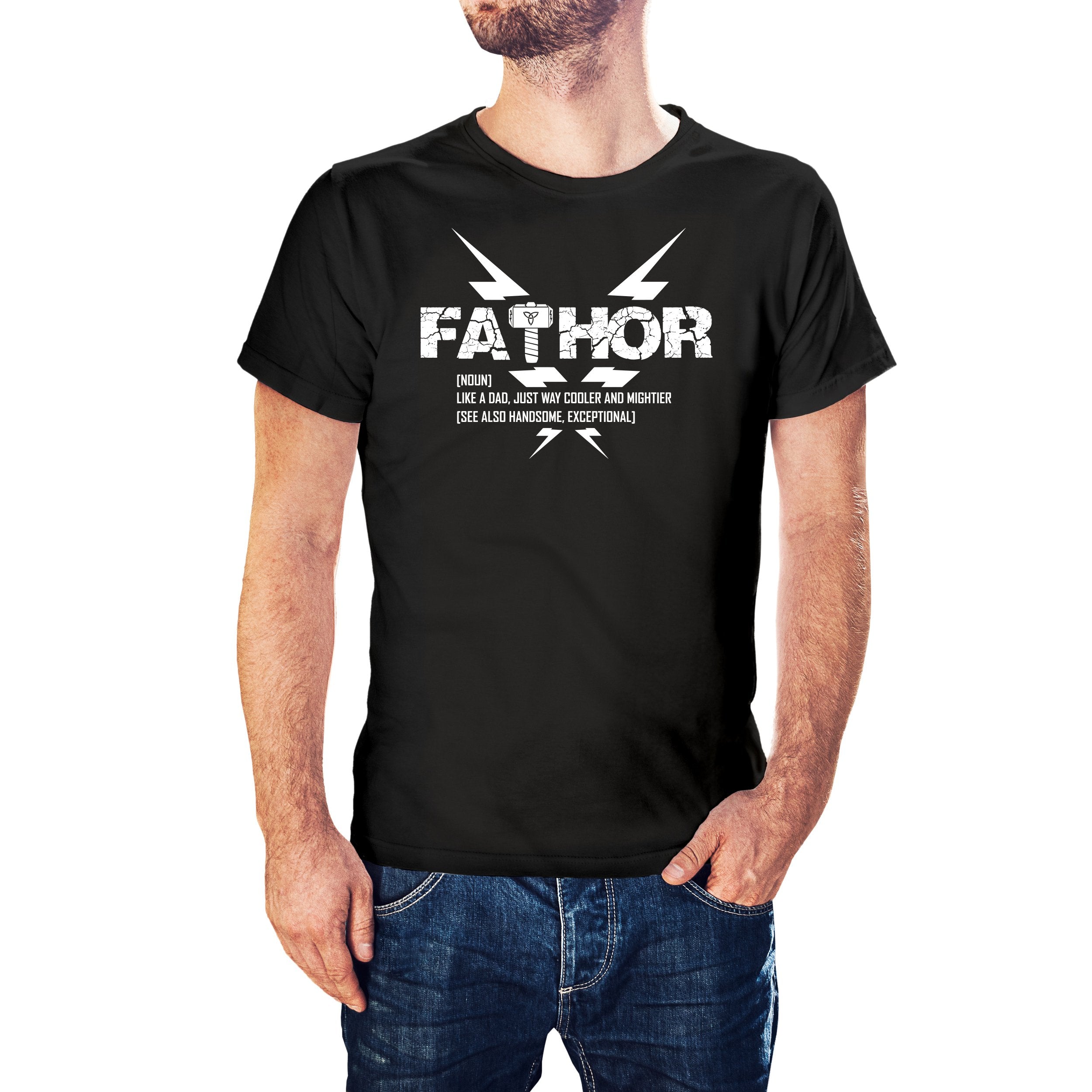 Thor Inspired Fathor Father's Day Printed T-Shirt - Postees