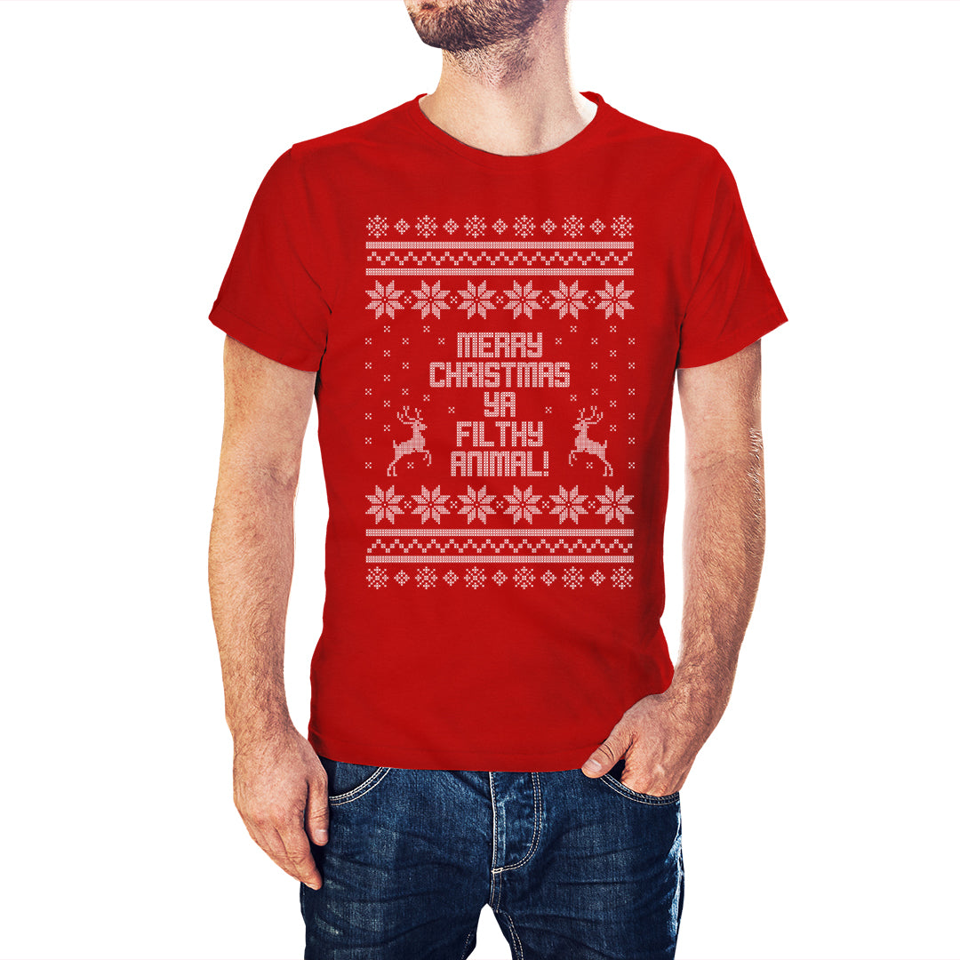 Home Alone Inspired Merry Christmas Ya Filthy Animal T-Shirt