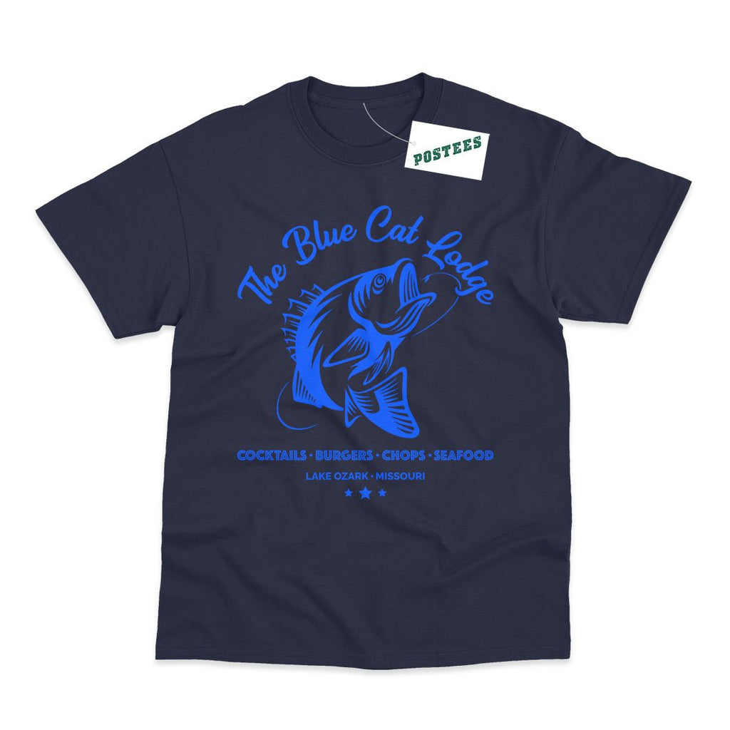 Ozark Inspired Blue Cat Lodge T-Shirt - Postees