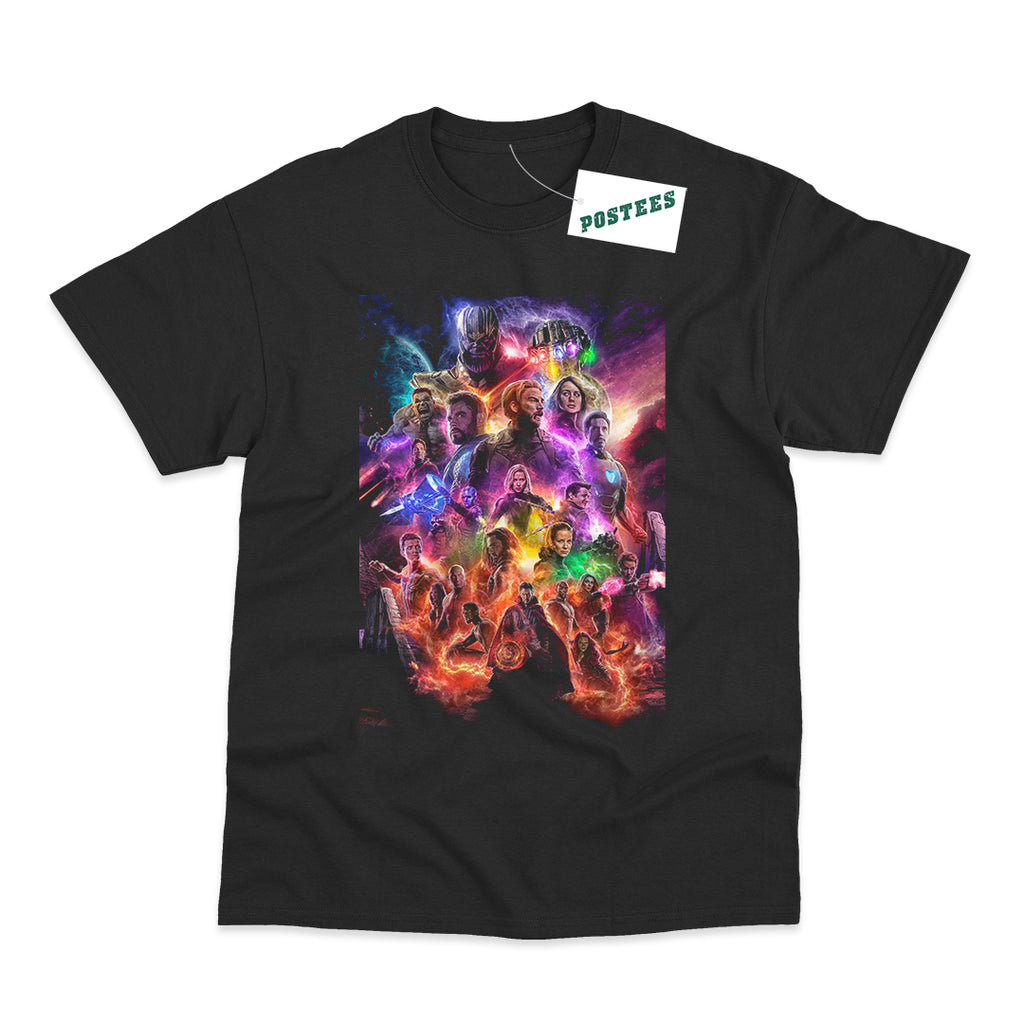 Avengers Infinity War & Endgame Poster Style Adult T-Shirt