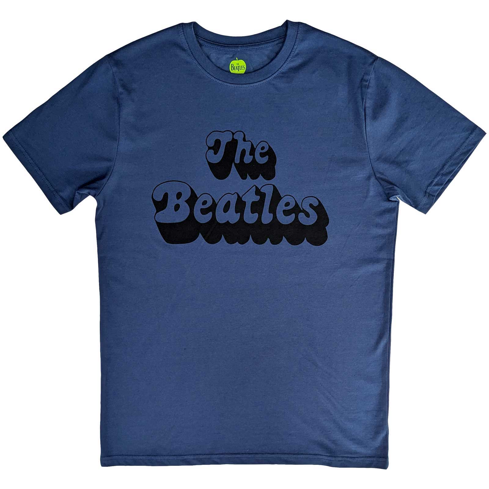 The Beatles Official T-Shirt Text Logo Shadow | Postees