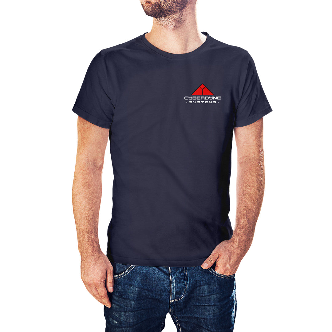 Terminator Inspired Cyberdyne Systems Embroidered T-Shirt