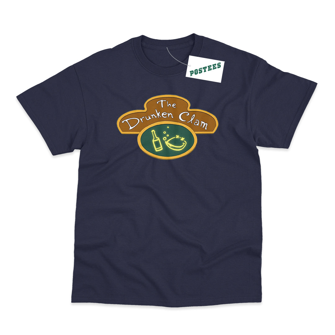 Family Guy The Drunken Clam Retro Bar Sign Cartoon T-Shirt