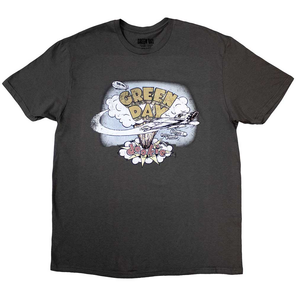 Green Day Dookie Official T-Shirt Grey