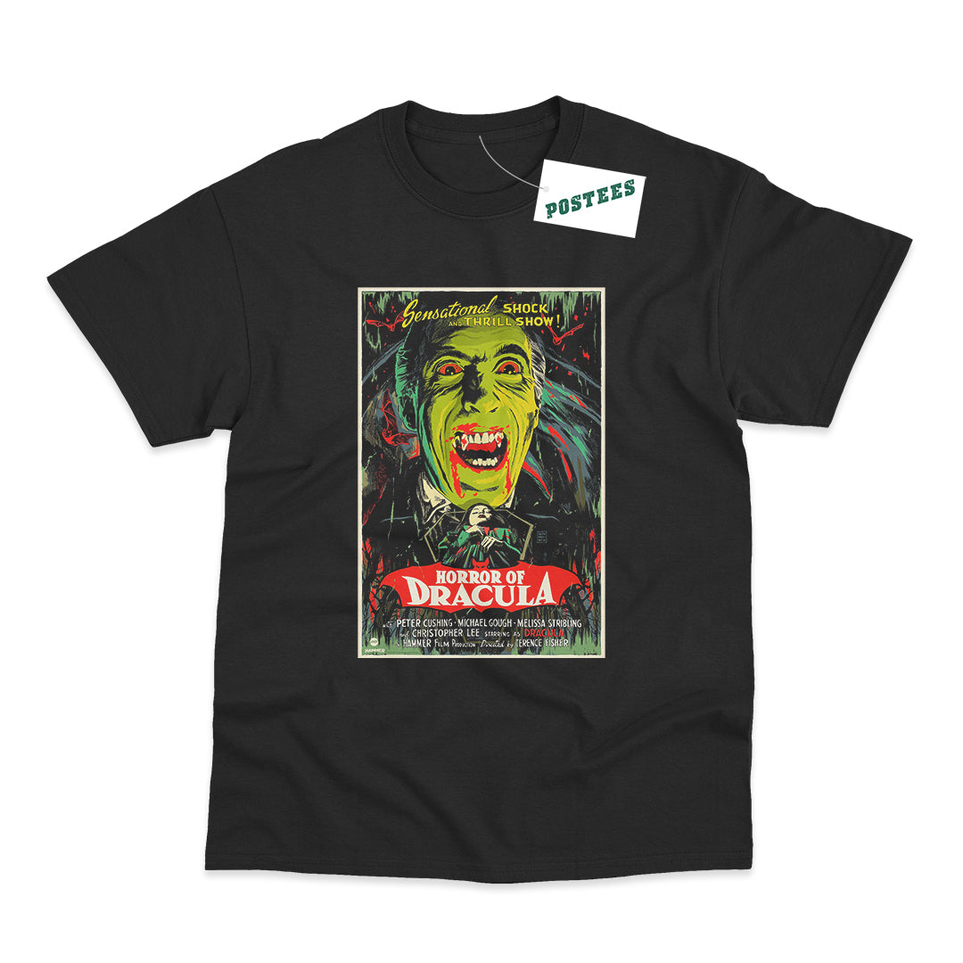 Horror of Dracula Illustrated Movie Poster T-Shirt