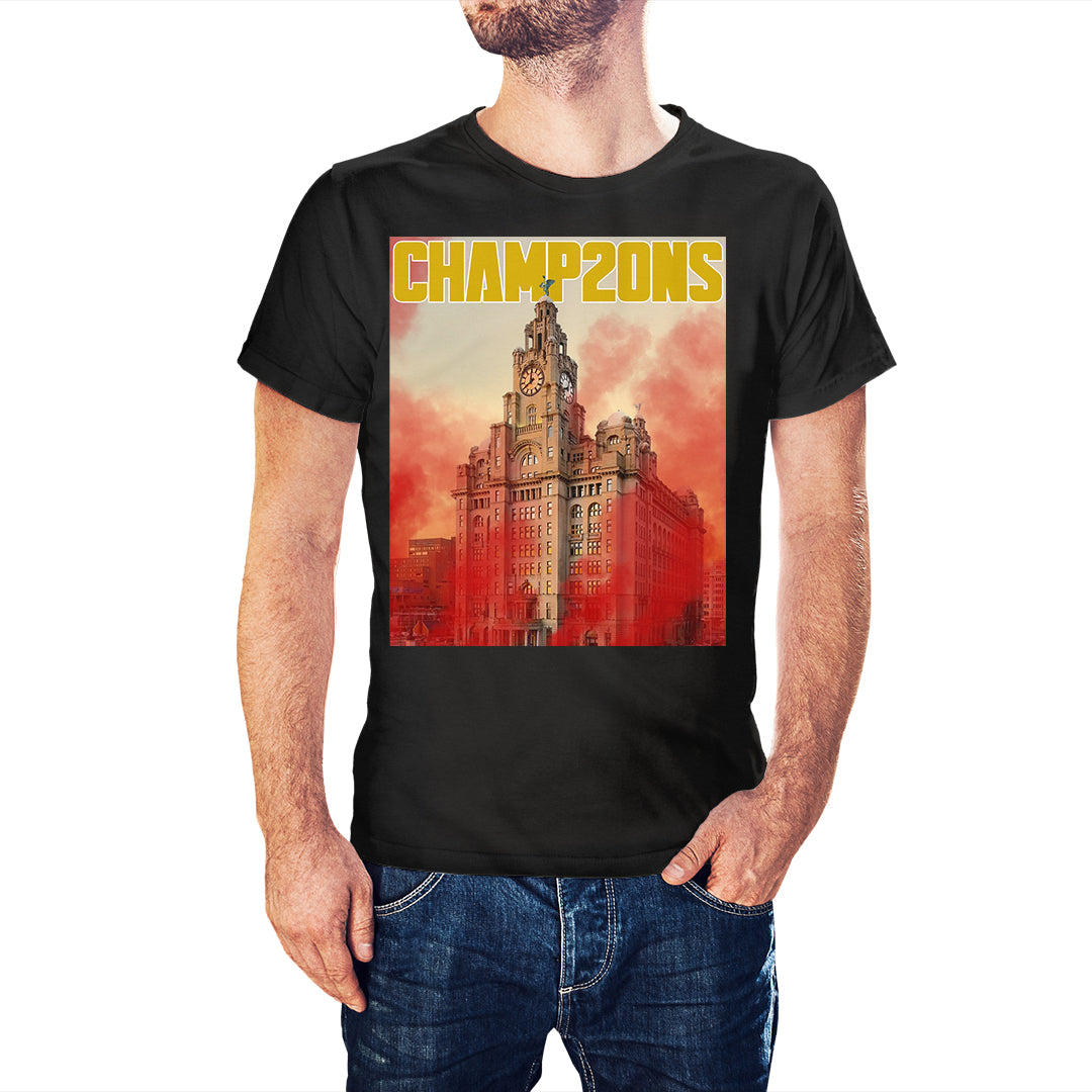 Liverpool Flares and Liverbirds Champ20ns 20 Time Champions T-Shirt
