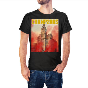 Liverpool Flares and Liverbirds Champ20ns 20 Time Champions T-Shirt