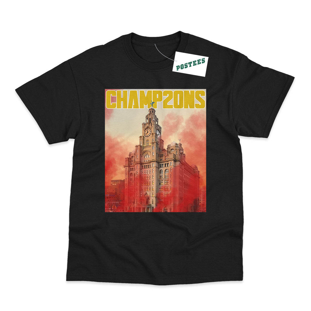 Liverpool Flares and Liverbirds Champ20ns 20 Time Champions T-Shirt
