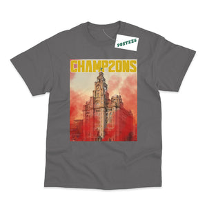 Liverpool Flares and Liverbirds Champ20ns 20 Time Champions T-Shirt