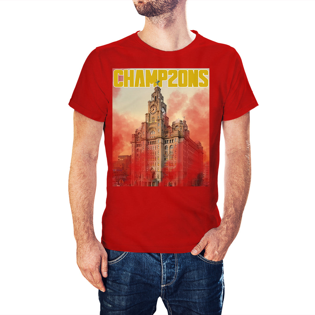Liverpool Flares and Liverbirds Champ20ns 20 Time Champions T-Shirt