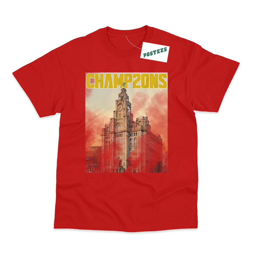 Liverpool Flares and Liverbirds Champ20ns 20 Time Champions T-Shirt