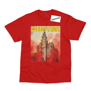 Liverpool Flares and Liverbirds Champ20ns 20 Time Champions T-Shirt