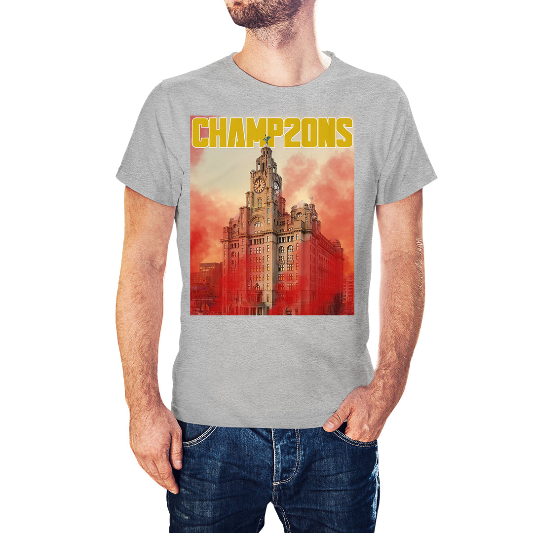 Liverpool Flares and Liverbirds Champ20ns 20 Time Champions T-Shirt