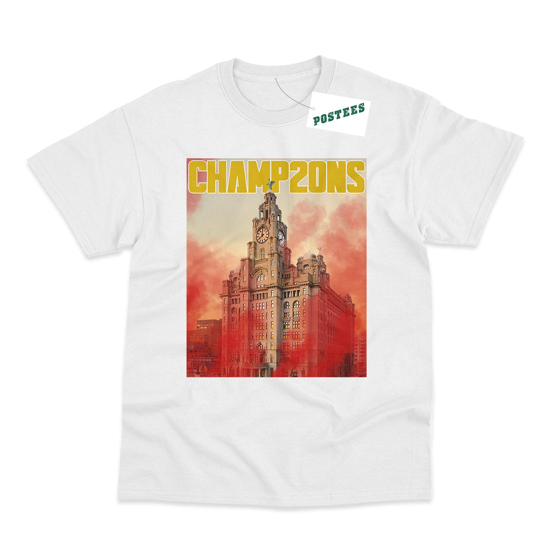 Liverpool Flares and Liverbirds Champ20ns 20 Time Champions T-Shirt