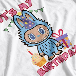 Labubu Inspired Kid's My Birthday T-Shirt
