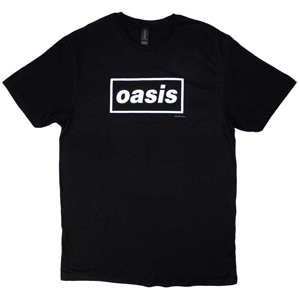 Oasis logo Decca Black Official T-Shirt