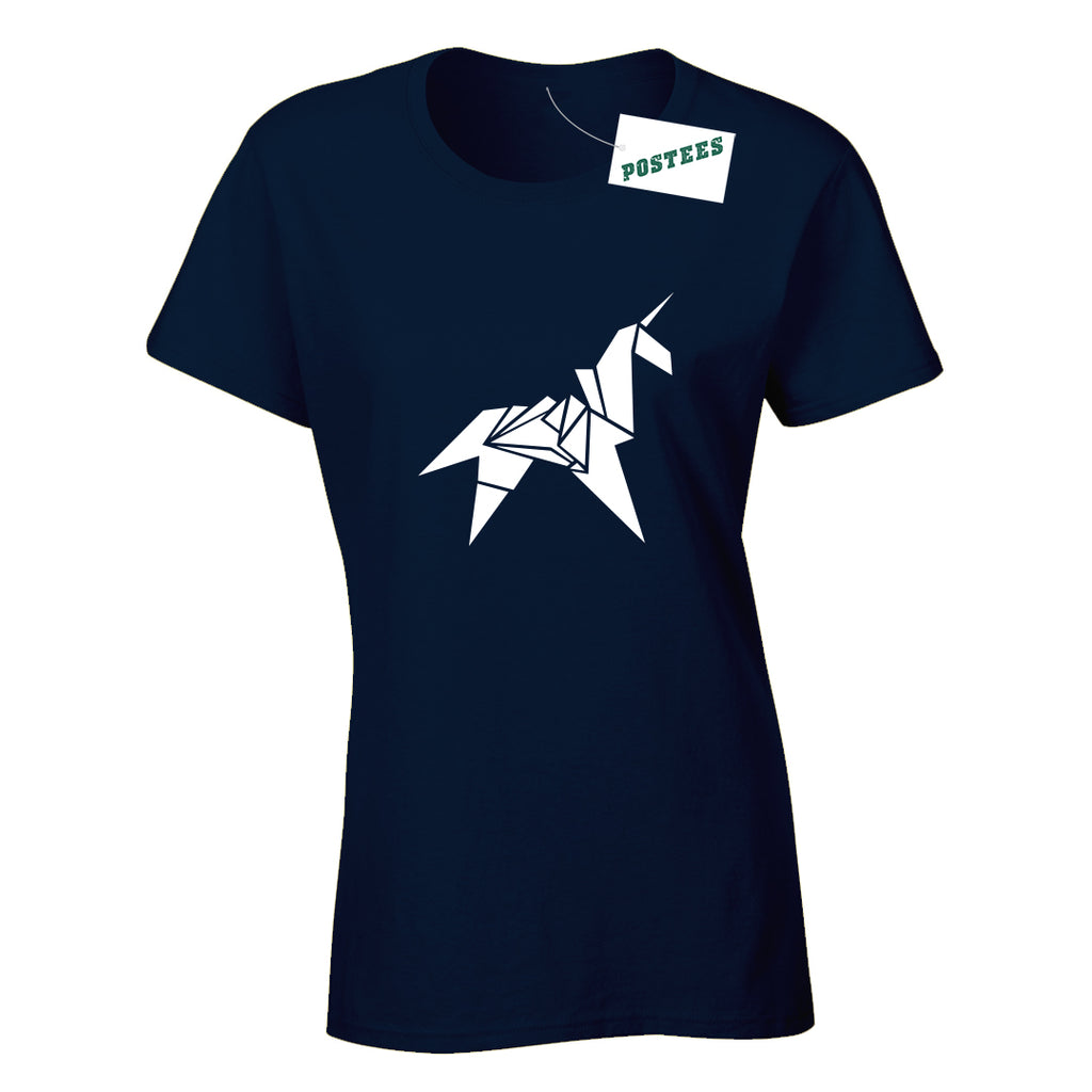 Blade Runner Inspired Origami Unicorn Ladies Fitted T-Shirt
