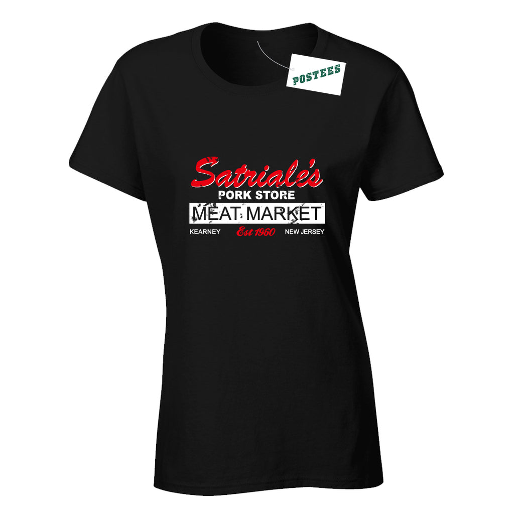 The Sopranos Inspired Satriale's Pork Store Ladies Fitted T-Shirt