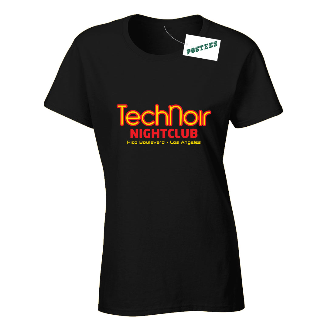 Terminator Inspired Tech Noir Ladies Fitted T-Shirt