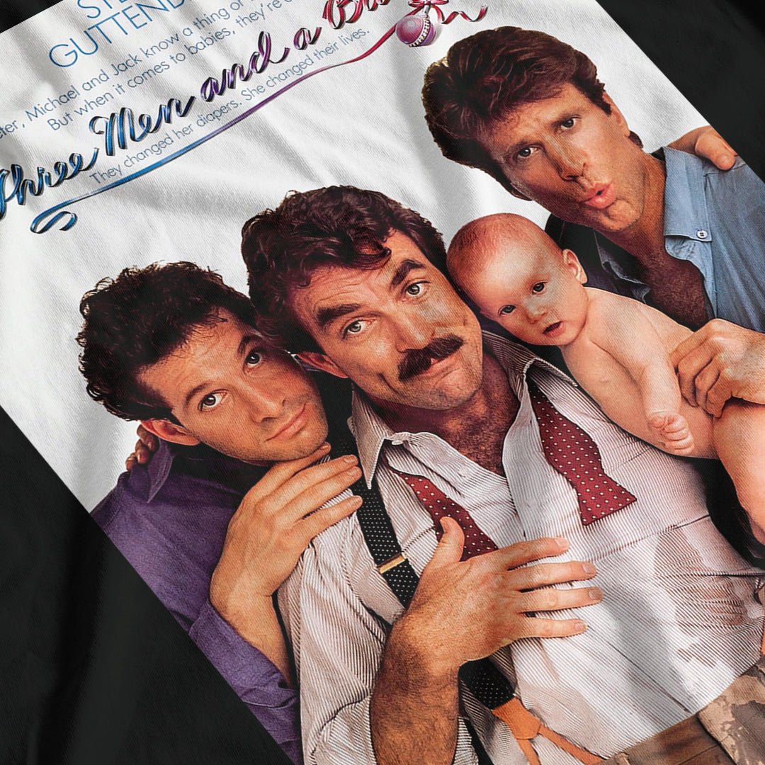 Three Men And A Baby Movie Poster T-Shirt