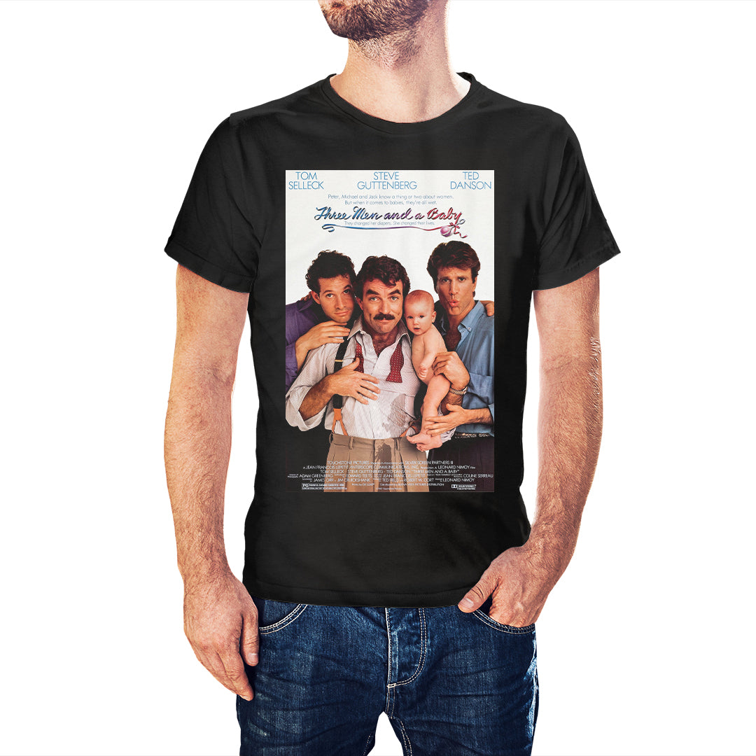 Three Men And A Baby Movie Poster T-Shirt