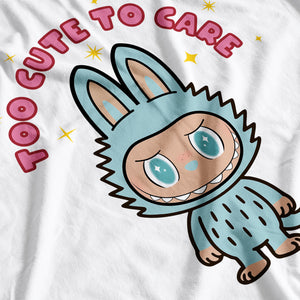 Labubu Inspired Kid's Too Cute To Care T-Shirt