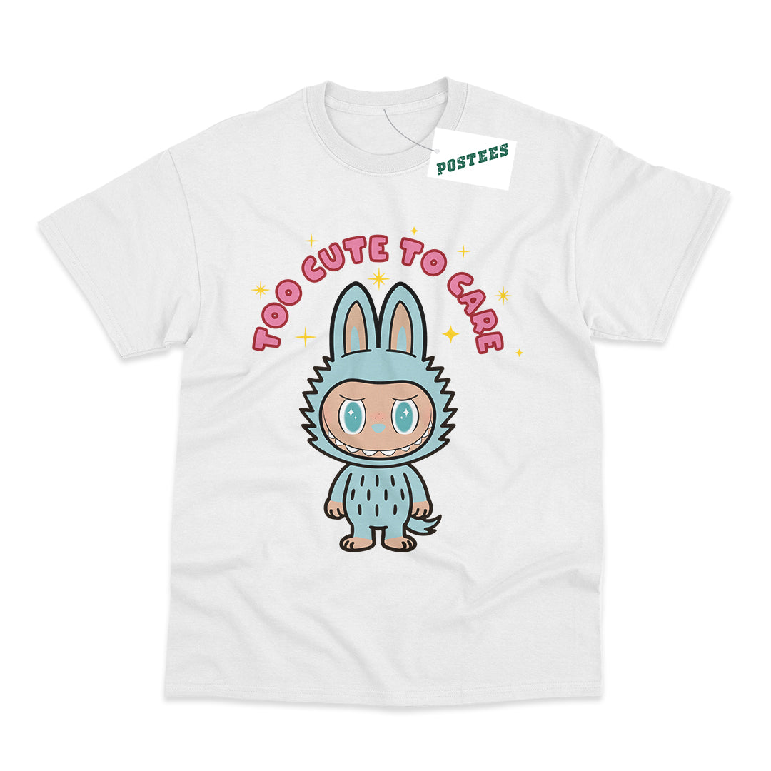Labubu Inspired Kid's Too Cute To Care T-Shirt