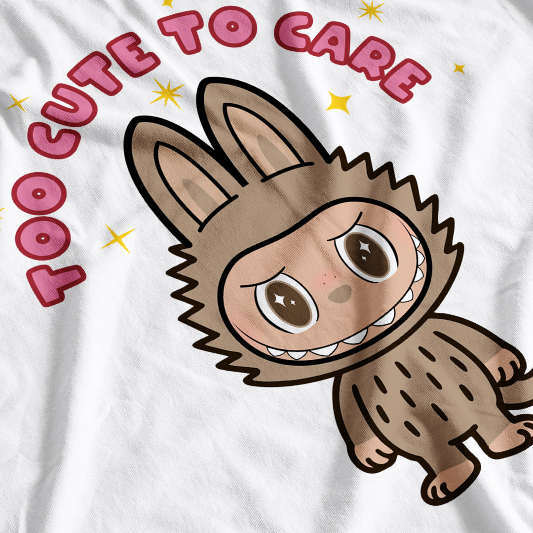 Labubu Inspired Kid's Too Cute To Care T-Shirt