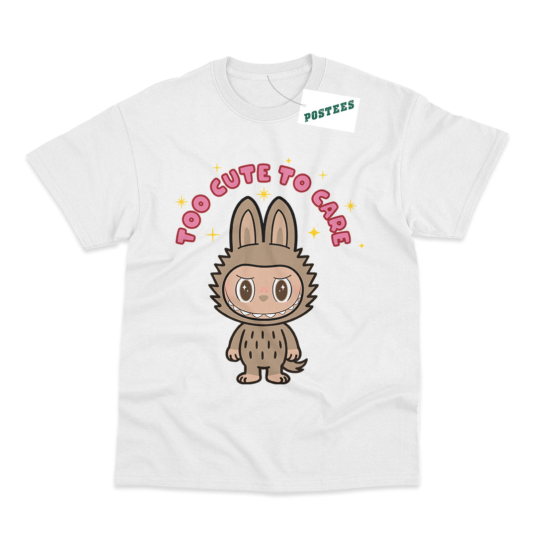 Labubu Inspired Kid's Too Cute To Care T-Shirt