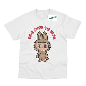 Labubu Inspired Kid's Too Cute To Care T-Shirt