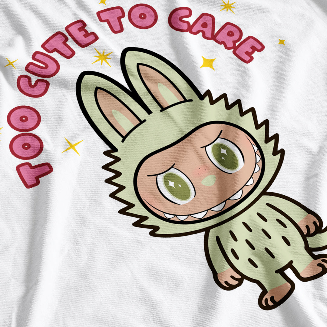 Labubu Inspired Kid's Too Cute To Care T-Shirt