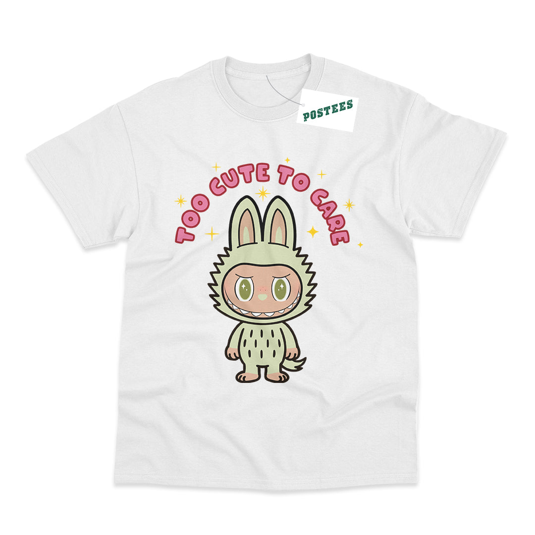 Labubu Inspired Kid's Too Cute To Care T-Shirt