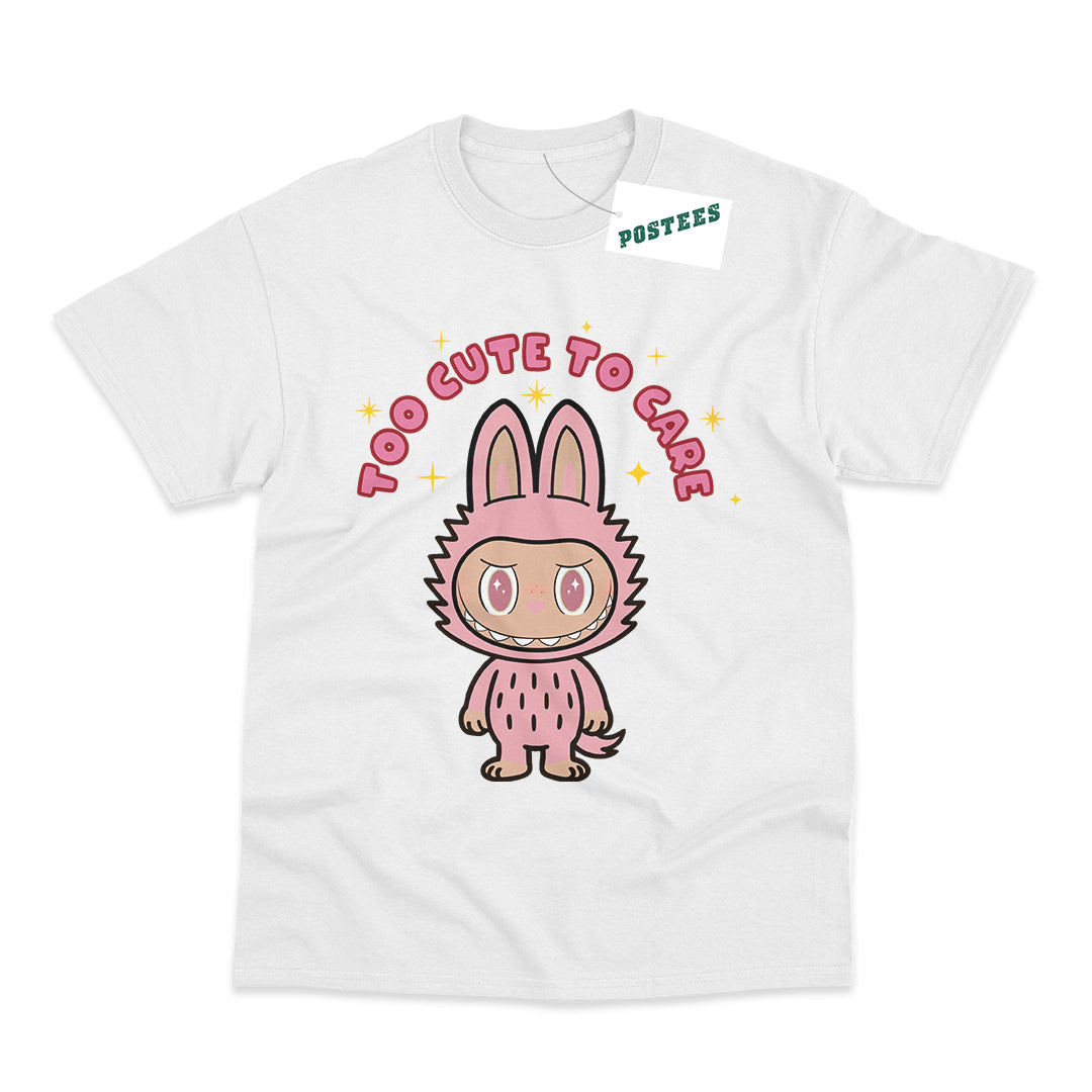 Labubu Inspired Kid's Too Cute To Care T-Shirt