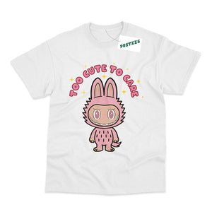 Labubu Inspired Kid's Too Cute To Care T-Shirt