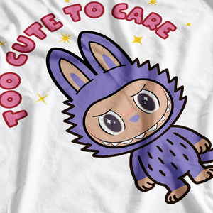 Labubu Inspired Kid's Too Cute To Care T-Shirt