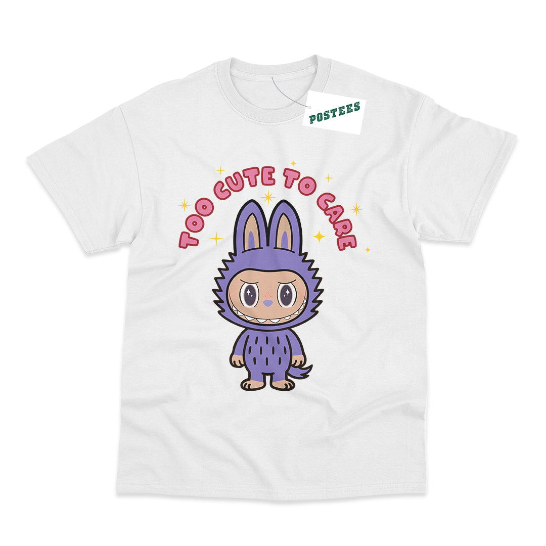 Labubu Inspired Kid's Too Cute To Care T-Shirt