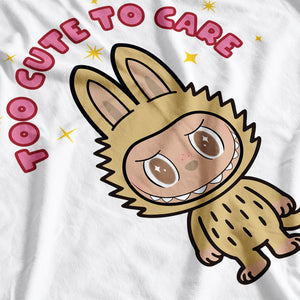 Labubu Inspired Kid's Too Cute To Care T-Shirt