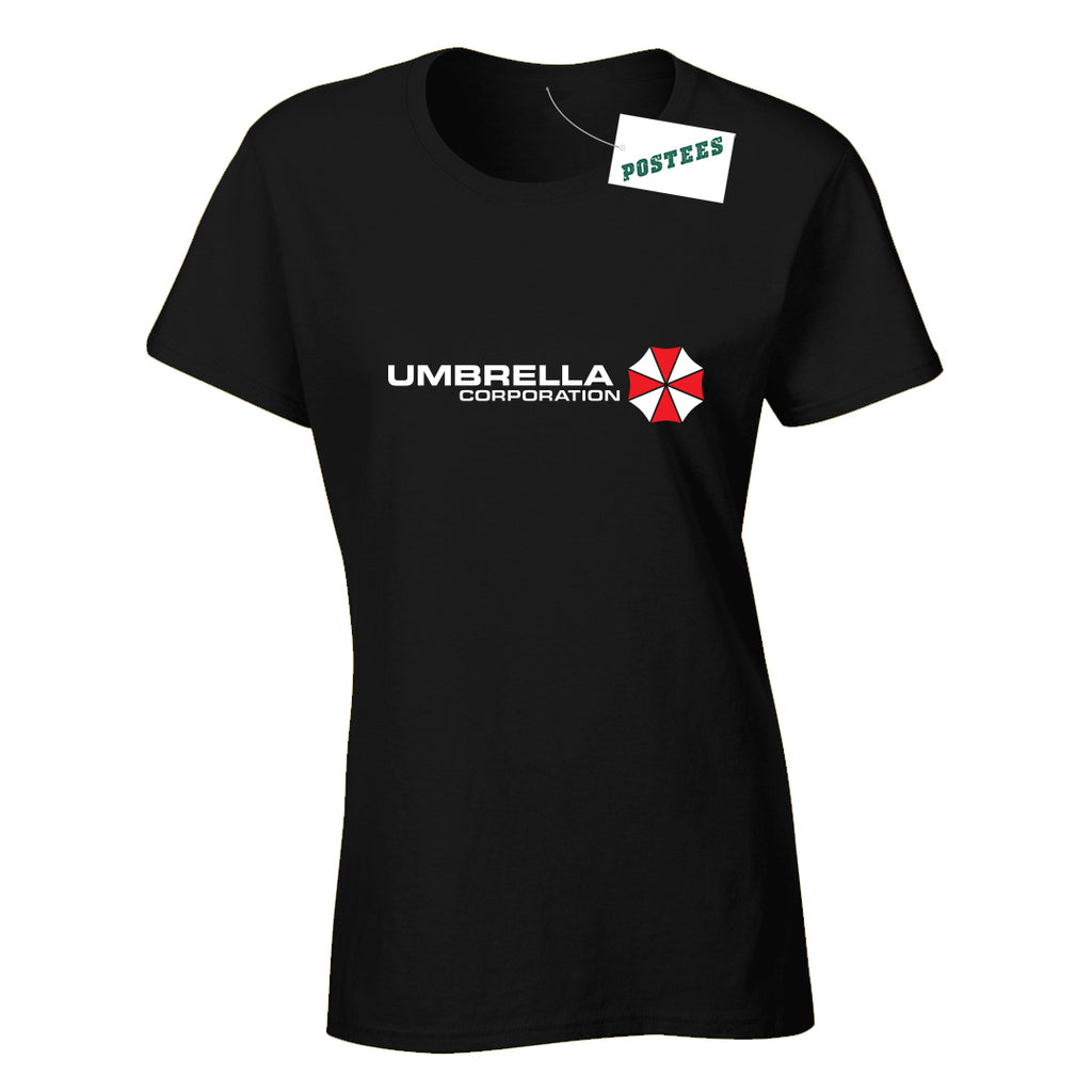Resident Evil Inspired Umbrella Corporation Ladies Fitted T-Shirt