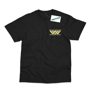 Alien Inspired Weyland-Yutani Corp Embroidered Logo T-Shirt