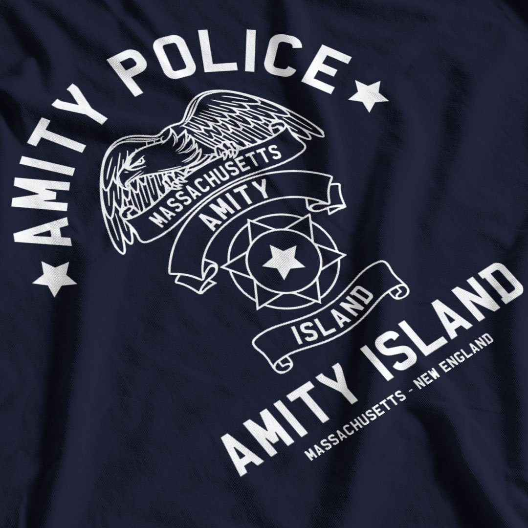 Jaws Inspired Amity Police Department T-Shirt - Main Image