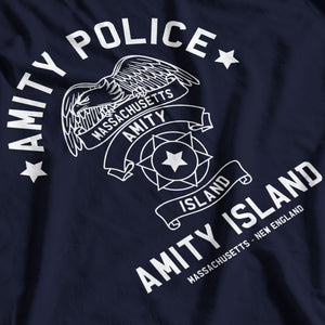 Jaws Inspired Amity Police Department T-Shirt - Postees