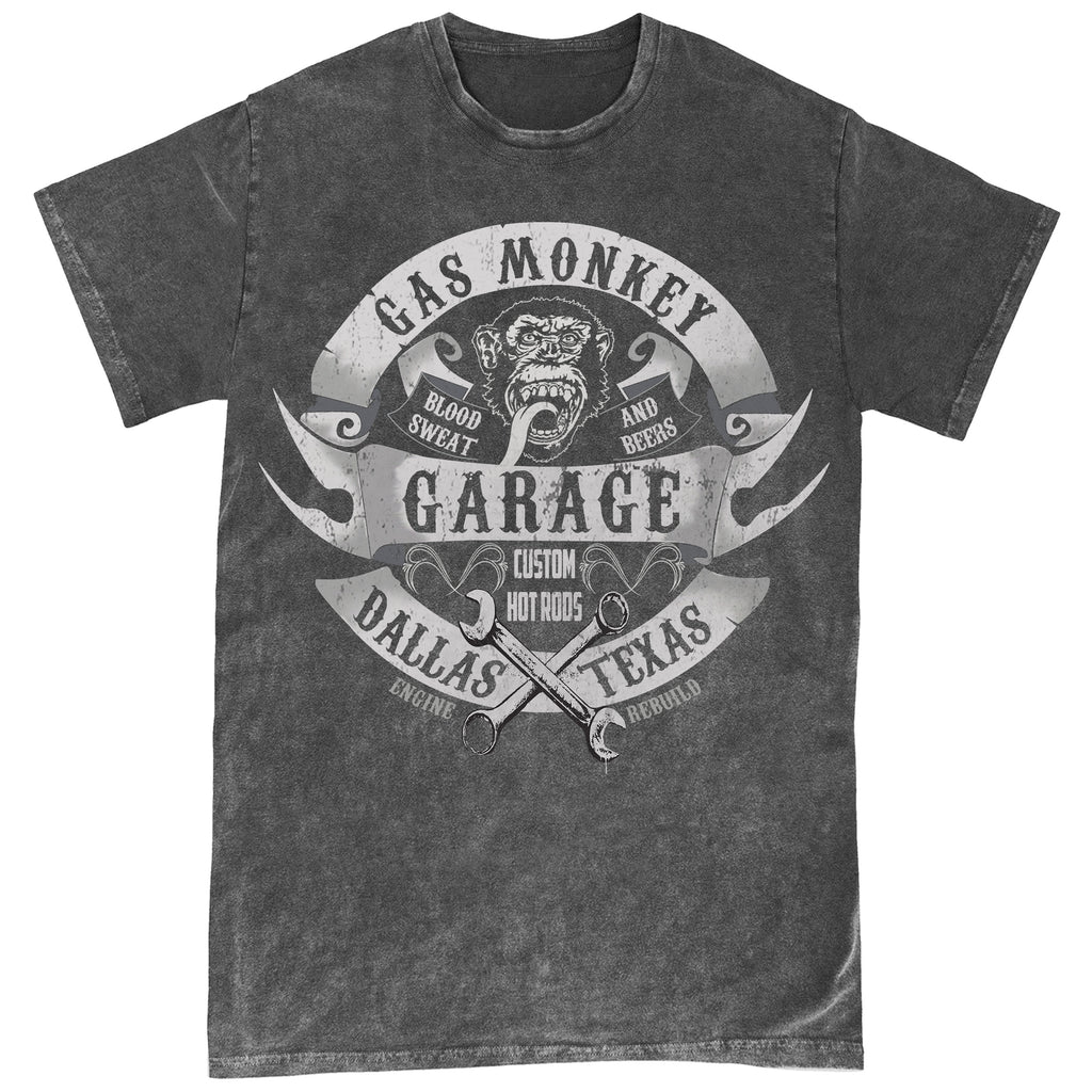 Gas Monkey Garage Wrenches & Banners Overdye Official T-Shirt