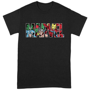 Marvel Logo Character Infill Official T-Shirt