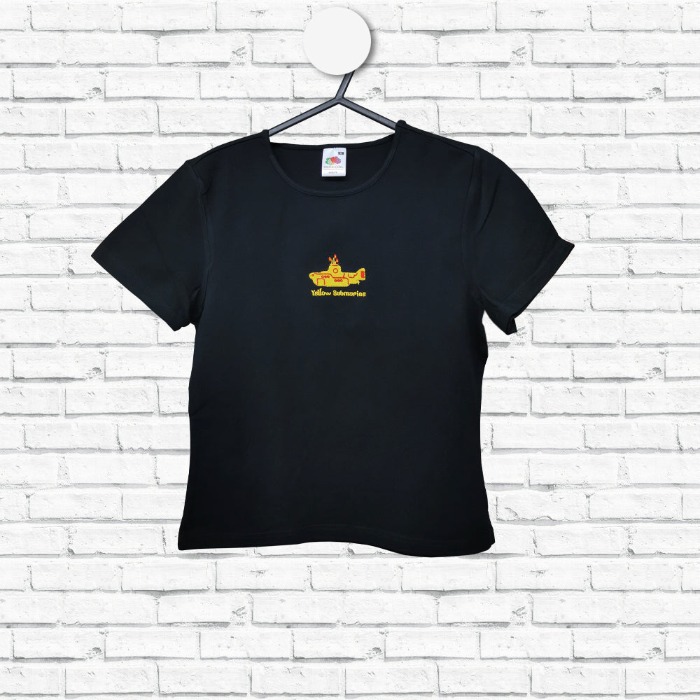 The Beatles Yellow Submarine Embroidered Lady Fit T-Shirt