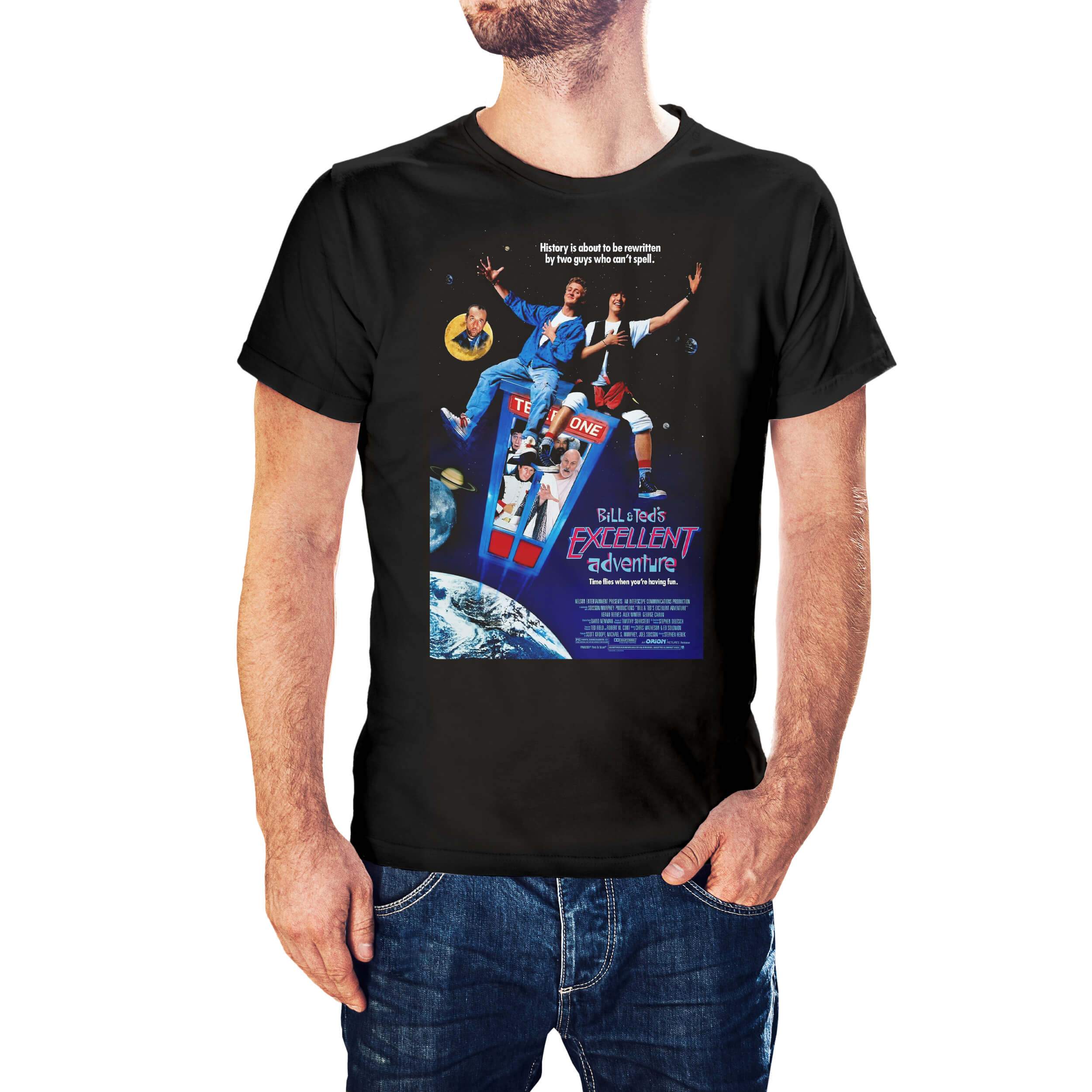 Bill & Ted's Excellent Adventure Movie Poster T-Shirt - Postees