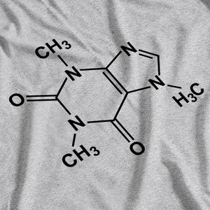 The Big Bang Theory Inspired Caffeine Molecule Heather Grey T-Shirt - Postees