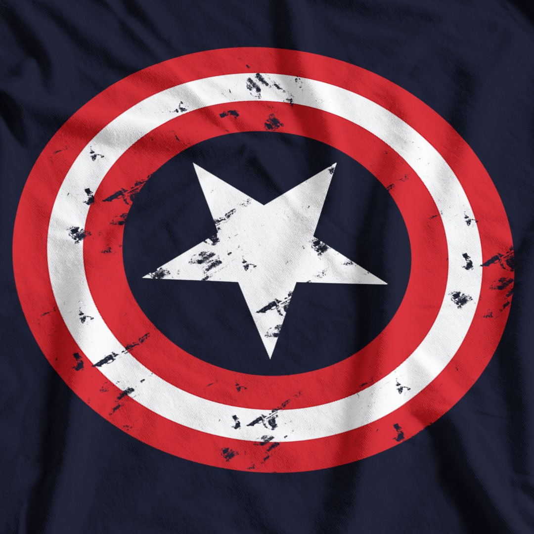 Captain America Shield Inspired Ladyfit T-Shirt - Postees