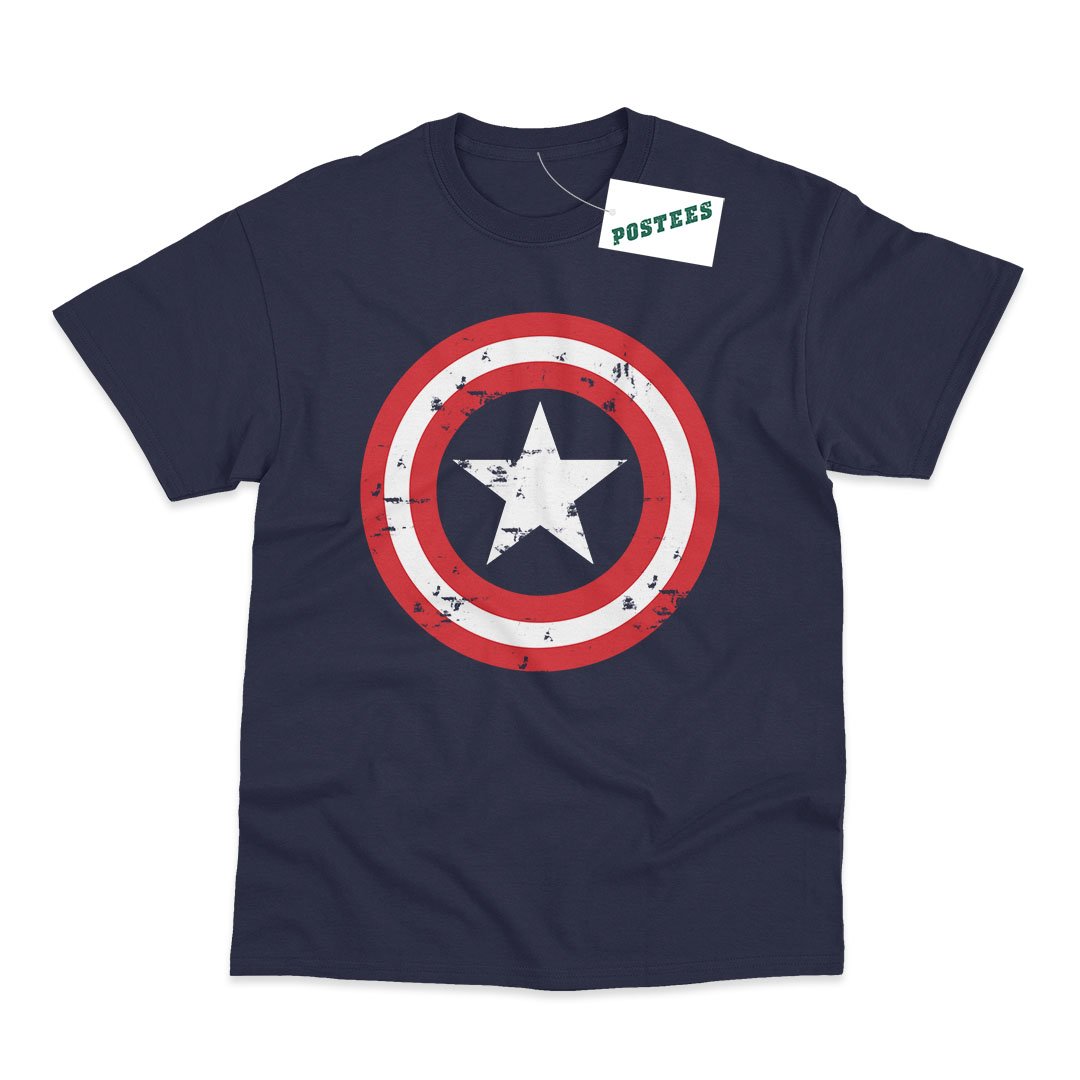 Captain America Shield Inspired T-Shirt - Postees