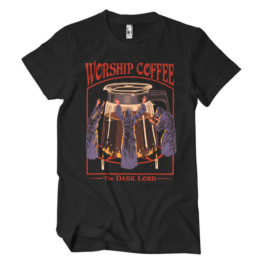Steven Rhodes Worship Coffee The Dark Lord T-Shirt