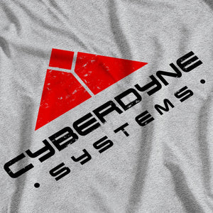 Terminator Inspired Cyberdyne Systems Heather Grey T-Shirt - PosteesUK